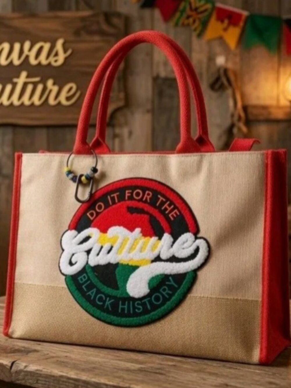 Do It For The Culture, Black History Tote (Red)